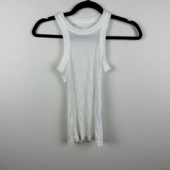 WSLY Rivington Ribbed Tank in White - Picture 2 of 6